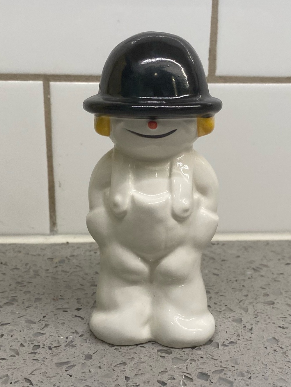 Vintage Goebel Whoosits Snow Kid Bowler Hat Boy W. Germany Figurine